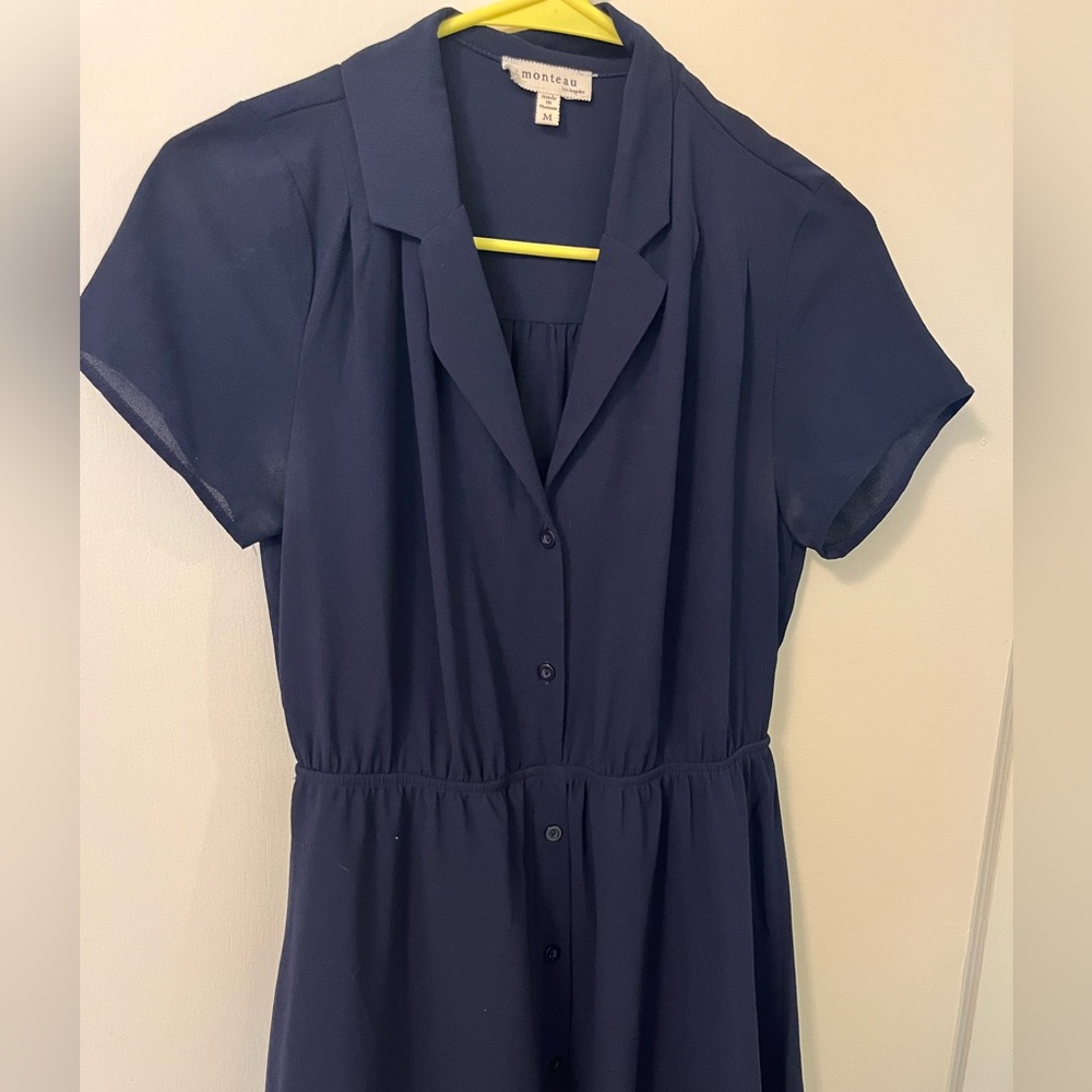 Monteau blue dress